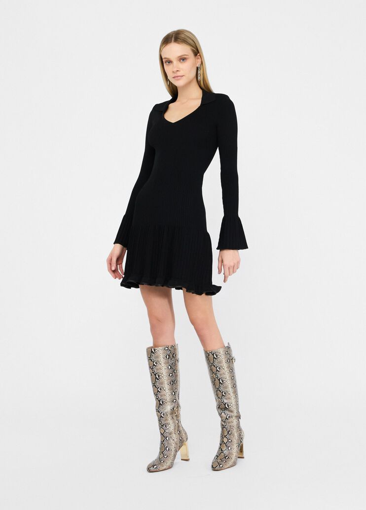 Short knit dress black Liu Jo - large image number 5 Short knit dress black Liu Jo - large image number 5