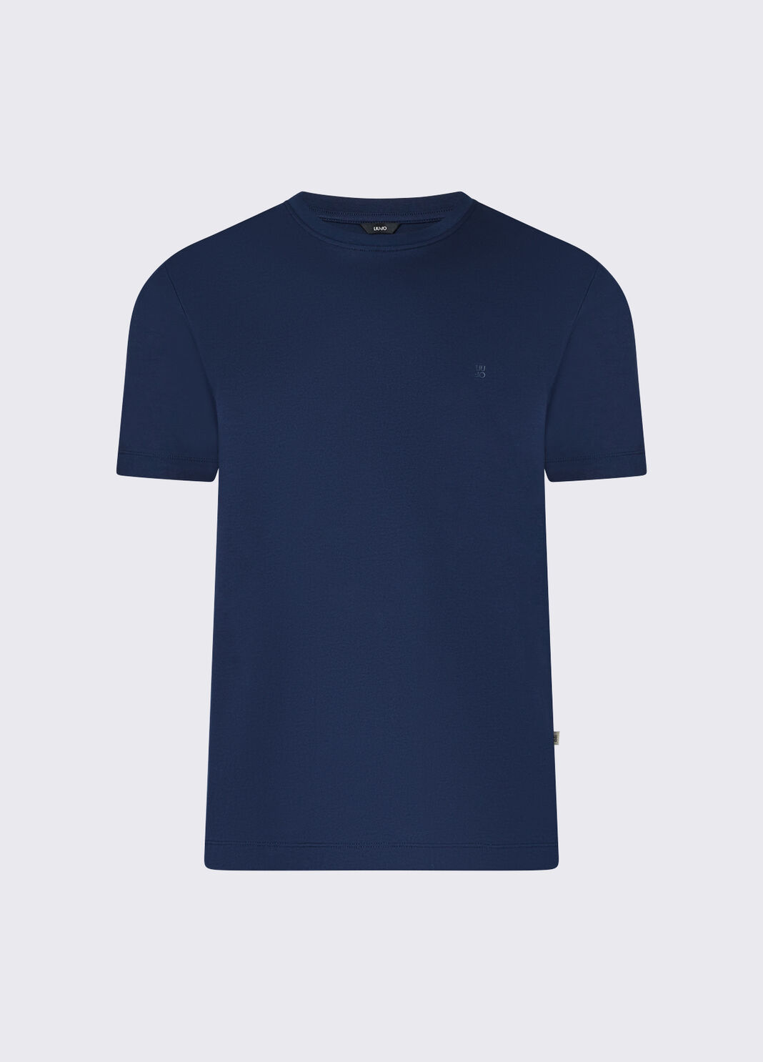 T-shirt con logo ricamato blu navy Liu Jo - large image number 6