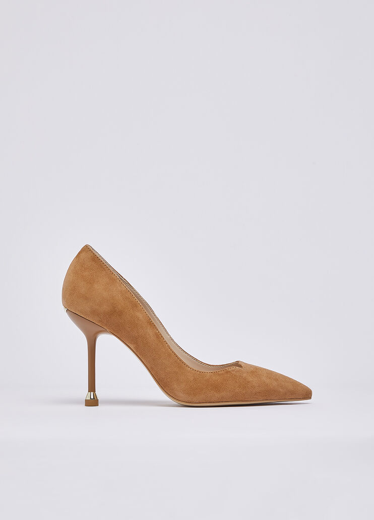 Suede court shoes camel Liu Jo - medium