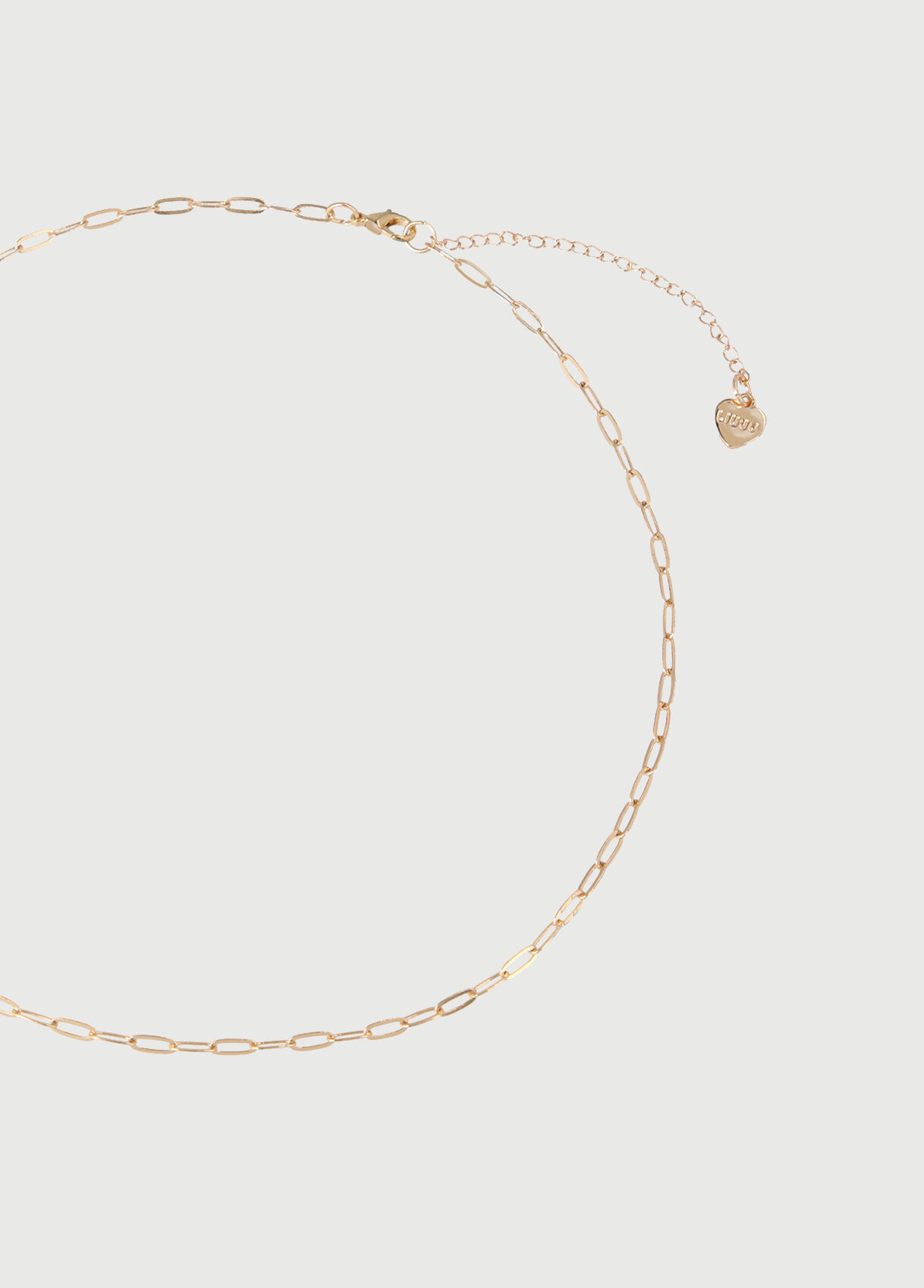 Thin choker with chain