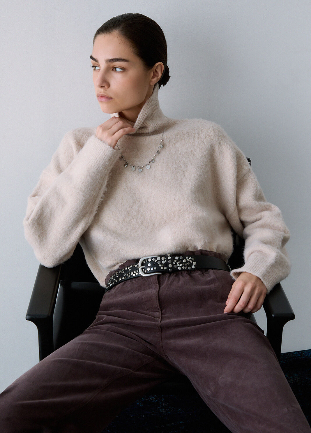 Brushed Wool Turtleneck beige Liu Jo - large image number 3