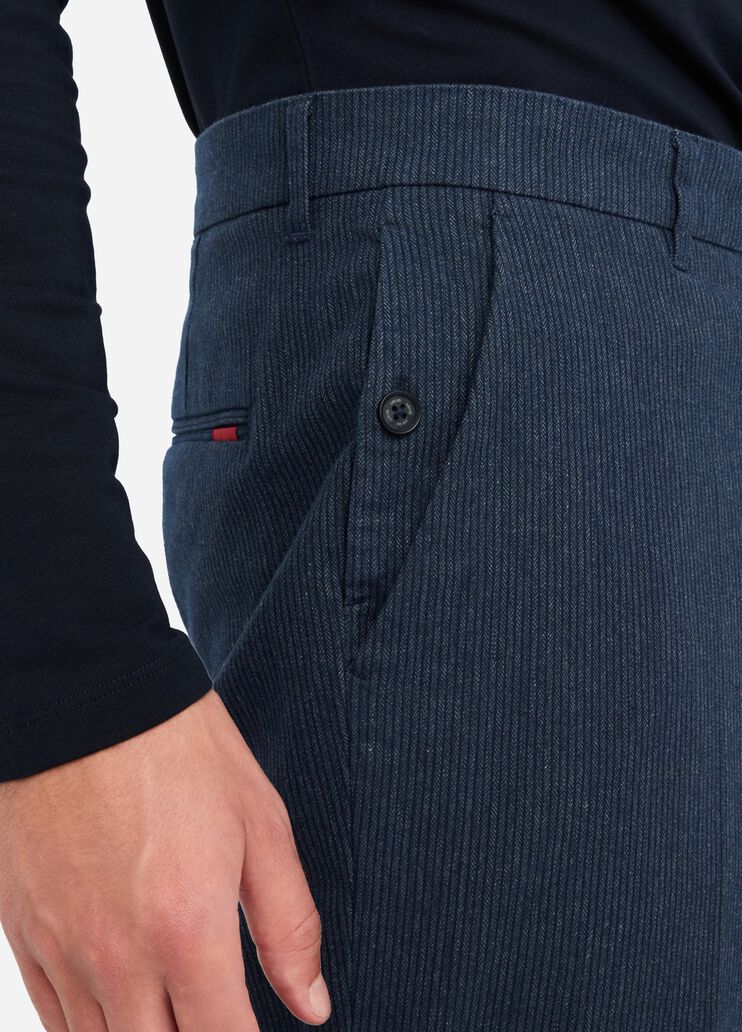 Pantalon à chevrons bleu foncé Liu Jo - large image number 3 Pantalon à chevrons bleu foncé Liu Jo - large image number 3