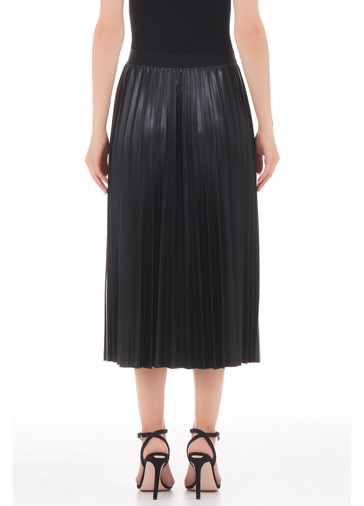 Louis Vuitton SS16 Black Beaded Skirt Silk Wool Acetate ref.719032