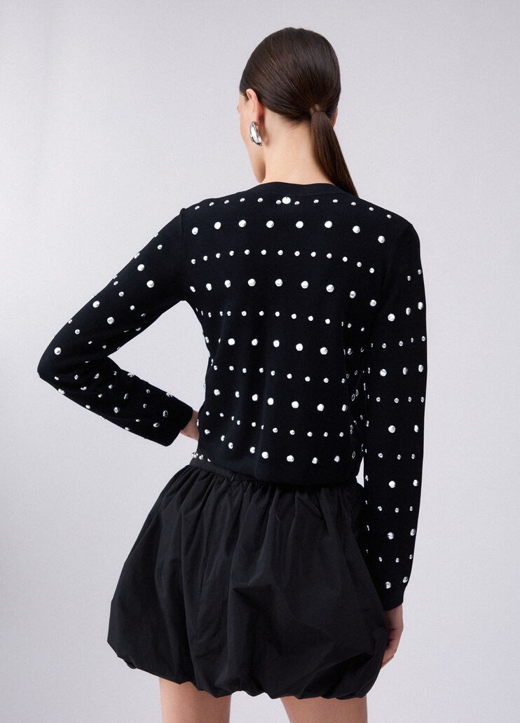 Cardigan with studs black Liu Jo - large image number 1