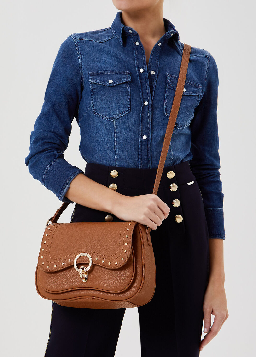 Экологичная сумка через плечо Коричневый Liu Jo - large image number 1