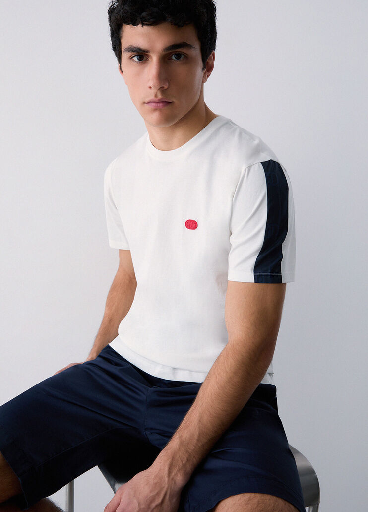 T-shirt with printed insert blue Liu Jo - medium