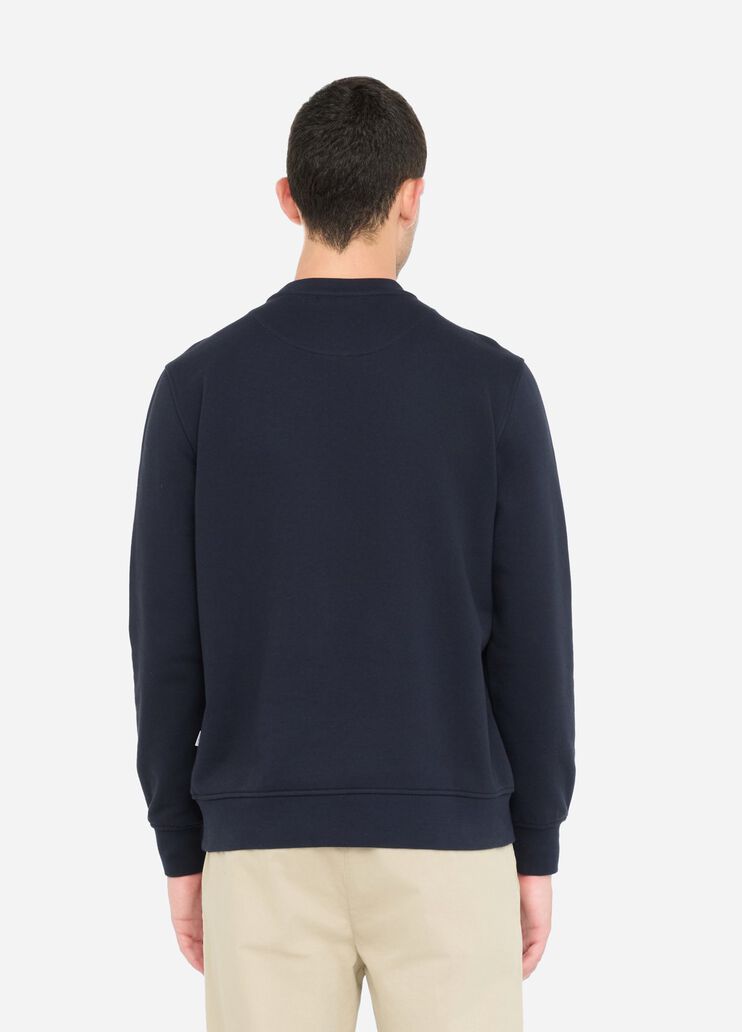 Cotton sweatshirt with logo dark blue Liu Jo - large image number 1