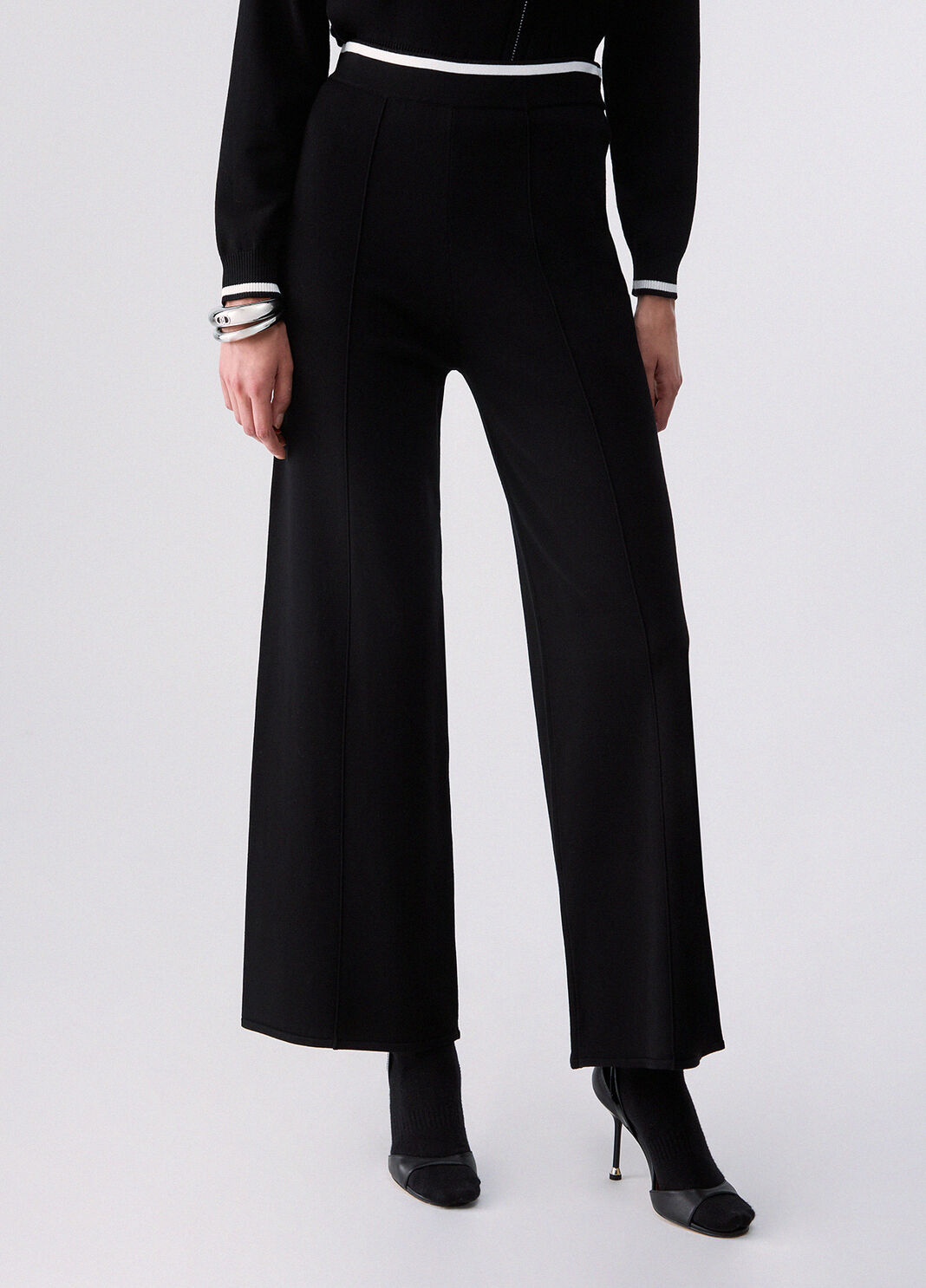 Pantalones de punto negro Liu Jo - large image number 0