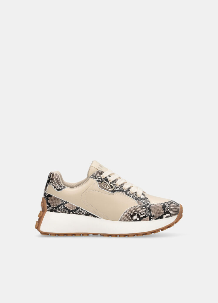 Sneaker mit Python-Print Kordel Liu Jo - large image number 1 Sneaker mit Python-Print Kordel Liu Jo - large image number 1