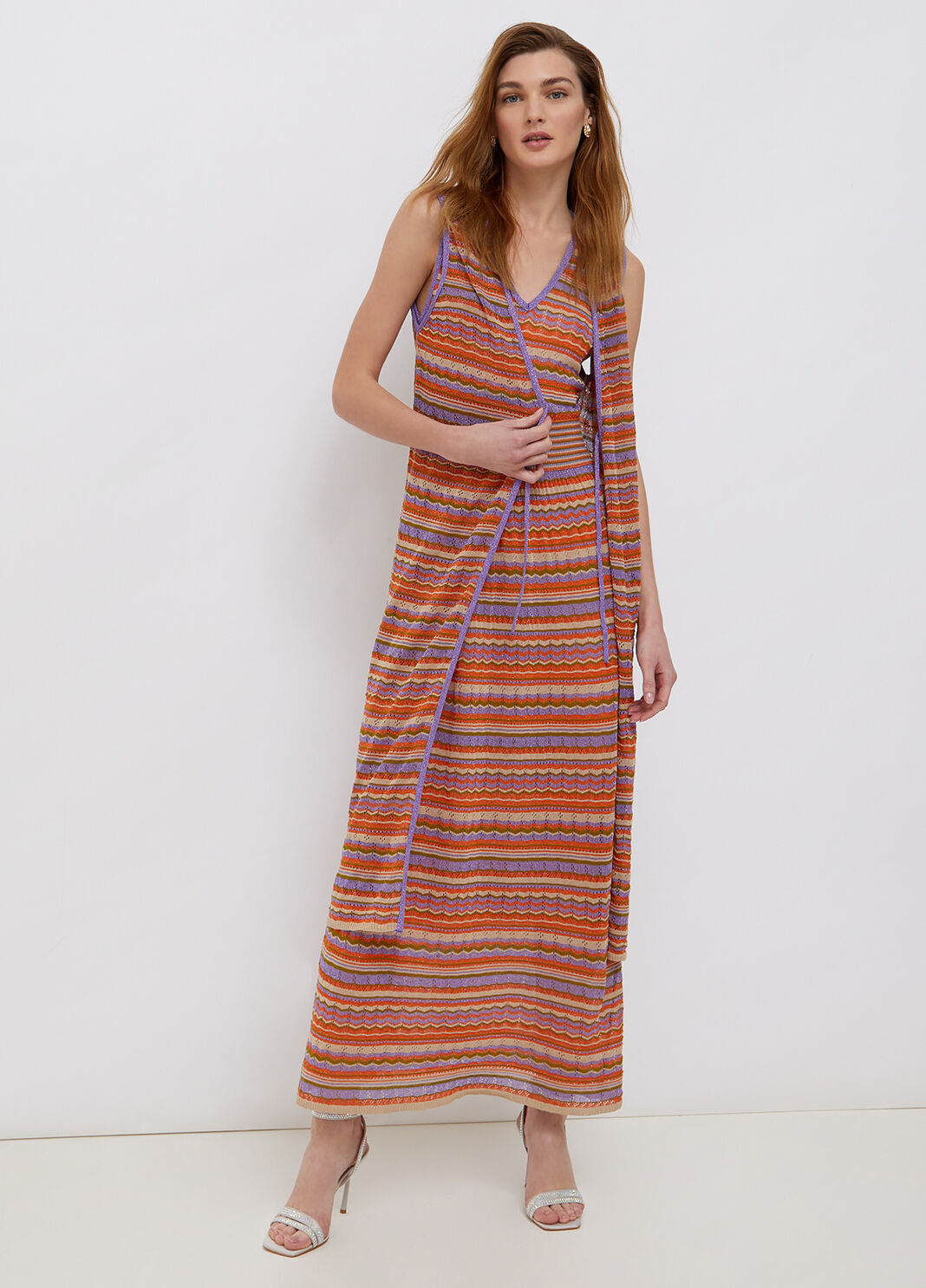 Длинный разноцветный кардиган разноцветный Liu Jo - large image number 3