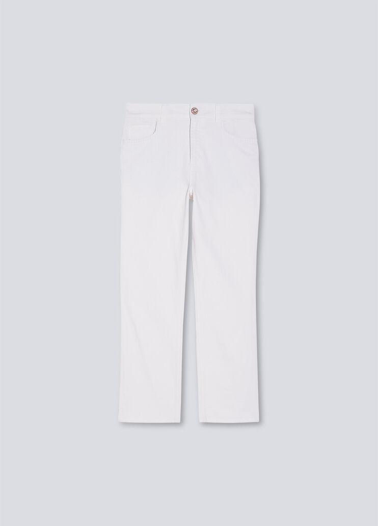 Eco-friendly high-rise jeans optical white Liu Jo - large image number 5 Eco-friendly high-rise jeans optical white Liu Jo - large image number 5