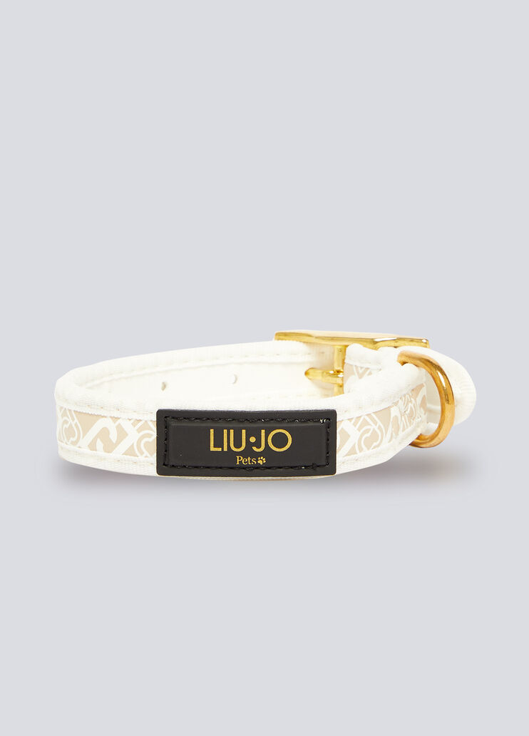 Liu Jo PETS monogram collar caramel/chalk Liu Jo - large image number 0 Liu Jo PETS monogram collar caramel/chalk Liu Jo - large image number 0