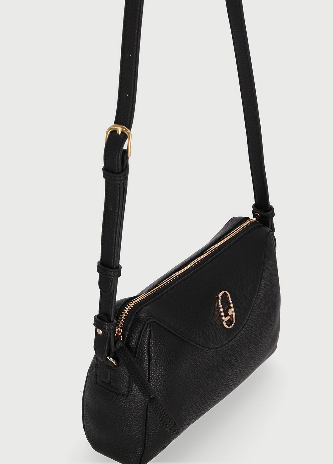 Crossbody bag with logo Black Liu Jo - large image number 4