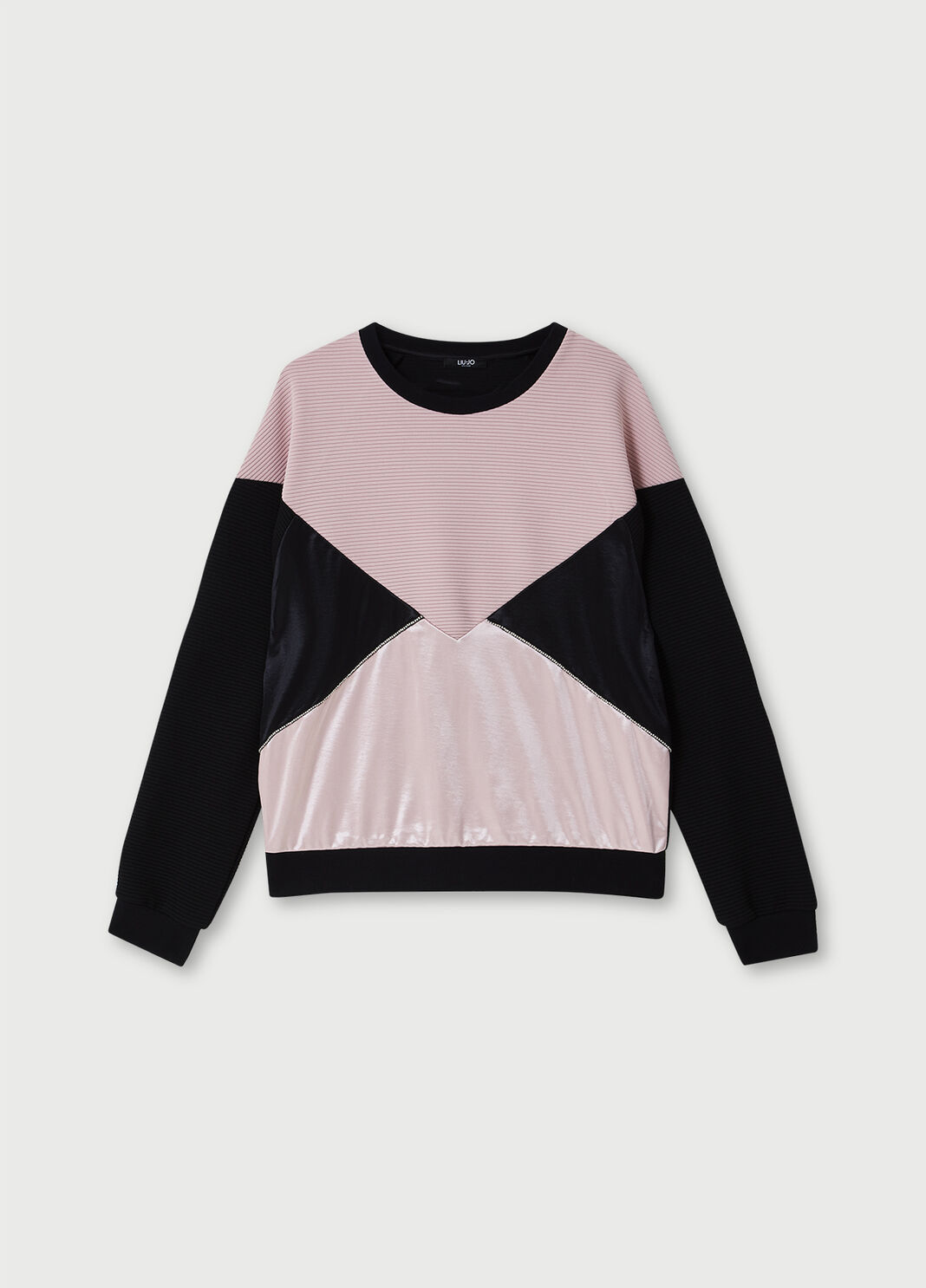 Sweatshirt with inserts and appliqu&eacute;s Pink Liu Jo - large image number 4