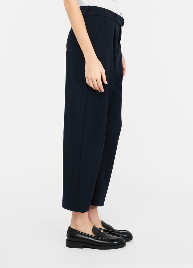 Balloon trousers with darts navy blue Liu Jo - large image number 3 Balloon trousers with darts navy blue Liu Jo - large image number 3