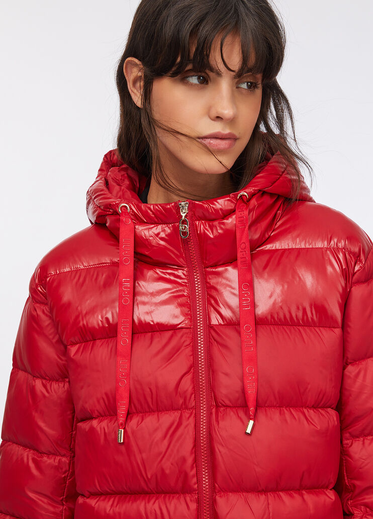 Quilted nylon jacket cherry red Liu Jo - large image number 2