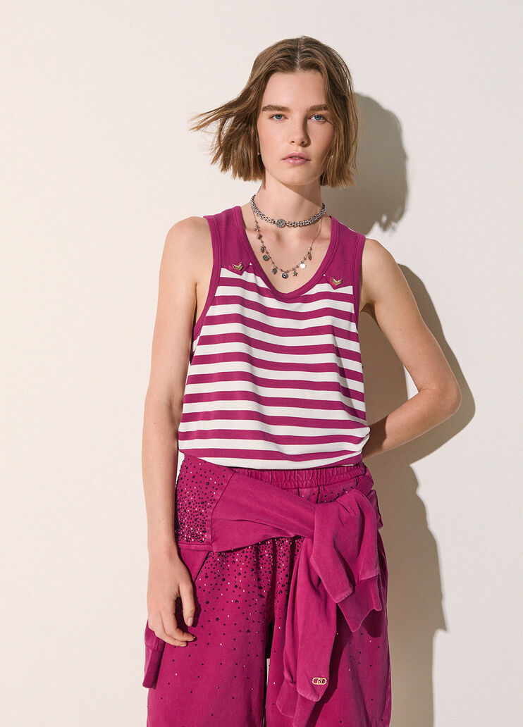 Striped top white and red Liu Jo - medium