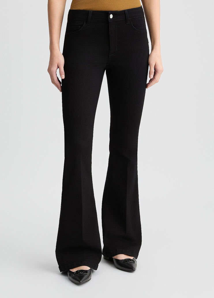 Black bell-bottom jeans black denim Liu Jo - large image number 0 Black bell-bottom jeans black denim Liu Jo - large image number 0