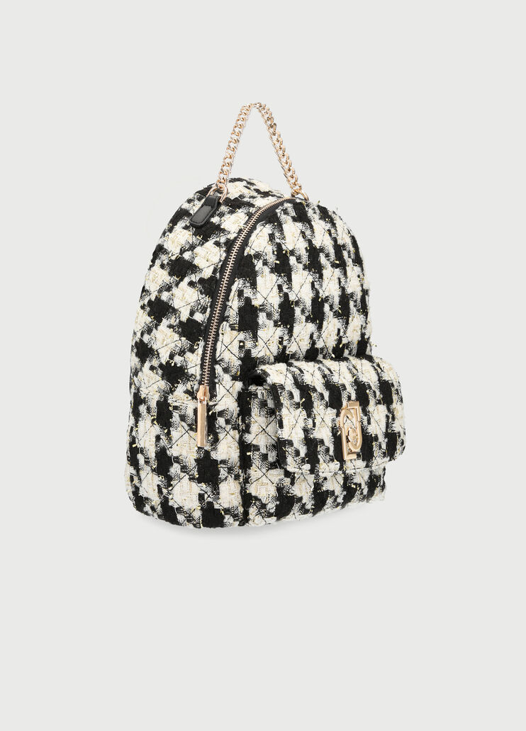 Houndstooth backpack Dogstooth check Liu Jo - large image number 1 Houndstooth backpack Dogstooth check Liu Jo - large image number 1