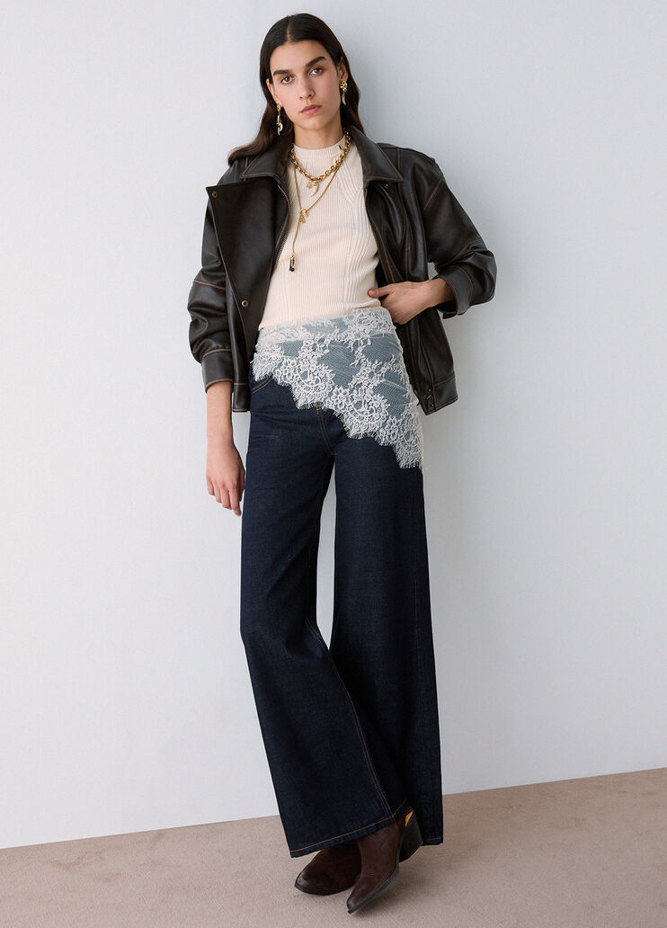 Jeans acampanados con bandana Lavado normal Liu Jo - medium