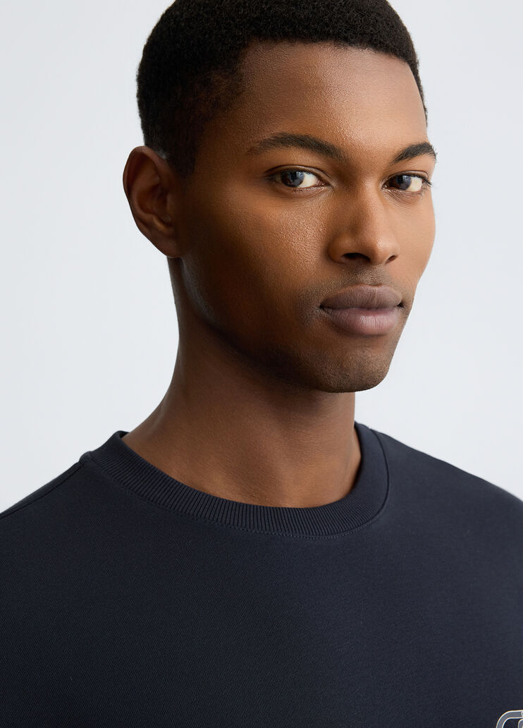 Blue sweatshirt with logo dark blue Liu Jo - large image number 2 Blue sweatshirt with logo dark blue Liu Jo - large image number 2