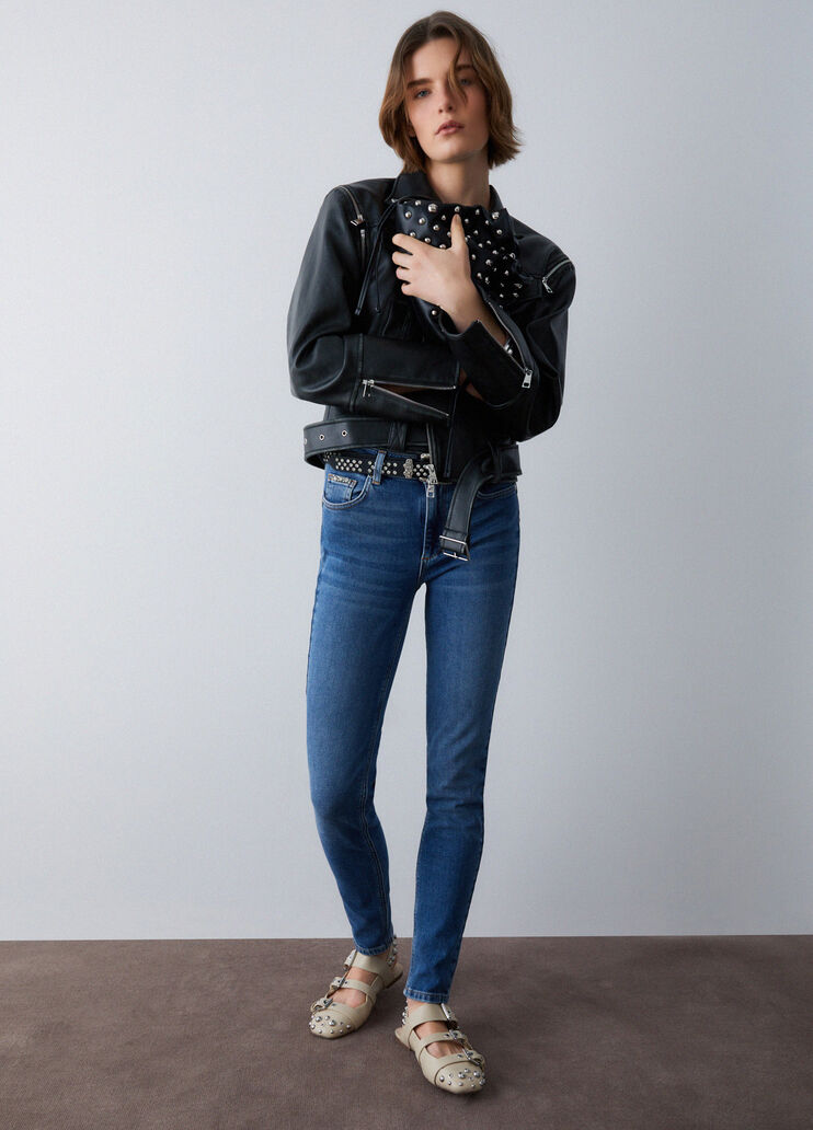 High-rise skinny jeans dark blue denim Liu Jo - medium