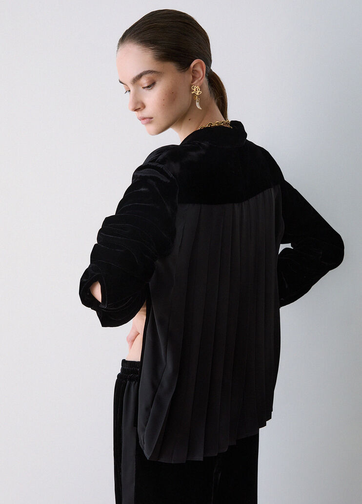 Chemise en velours noir Liu Jo - medium