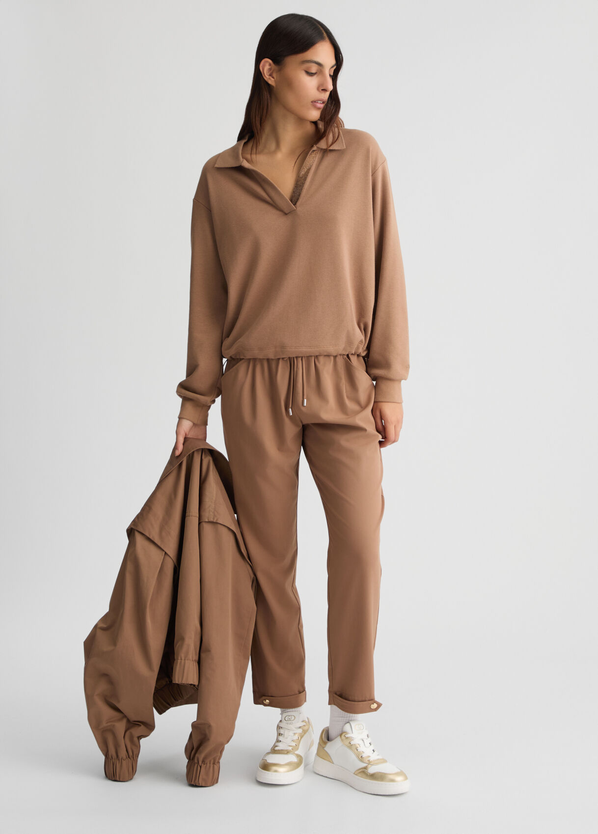 LIU JO キラキラビジュー　長袖カットソー　S LIU JO キラキラビジュー 長袖カットソー S