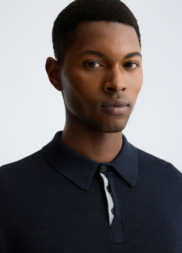 Blue wool-blend polo shirt dark blue Liu Jo - large image number 2 Blue wool-blend polo shirt dark blue Liu Jo - large image number 2