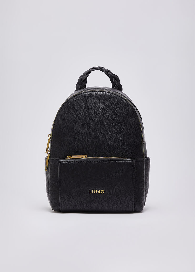 Backpack with logo black Liu Jo - medium