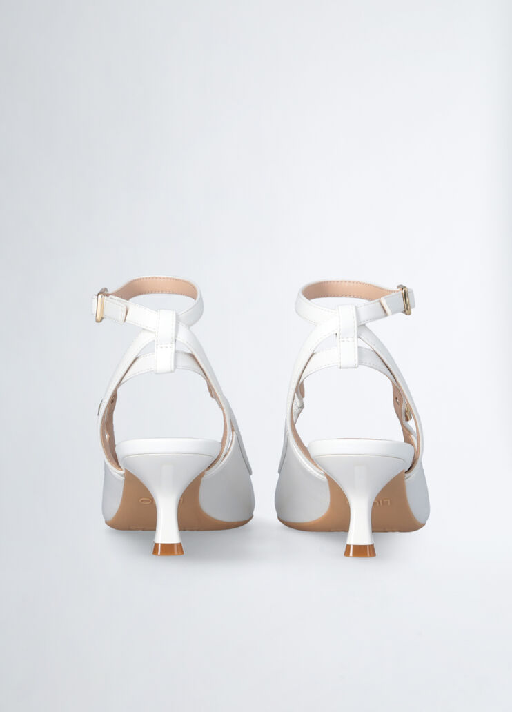 White slingbacks with low heel white Liu Jo - large image number 6 White slingbacks with low heel white Liu Jo - large image number 6