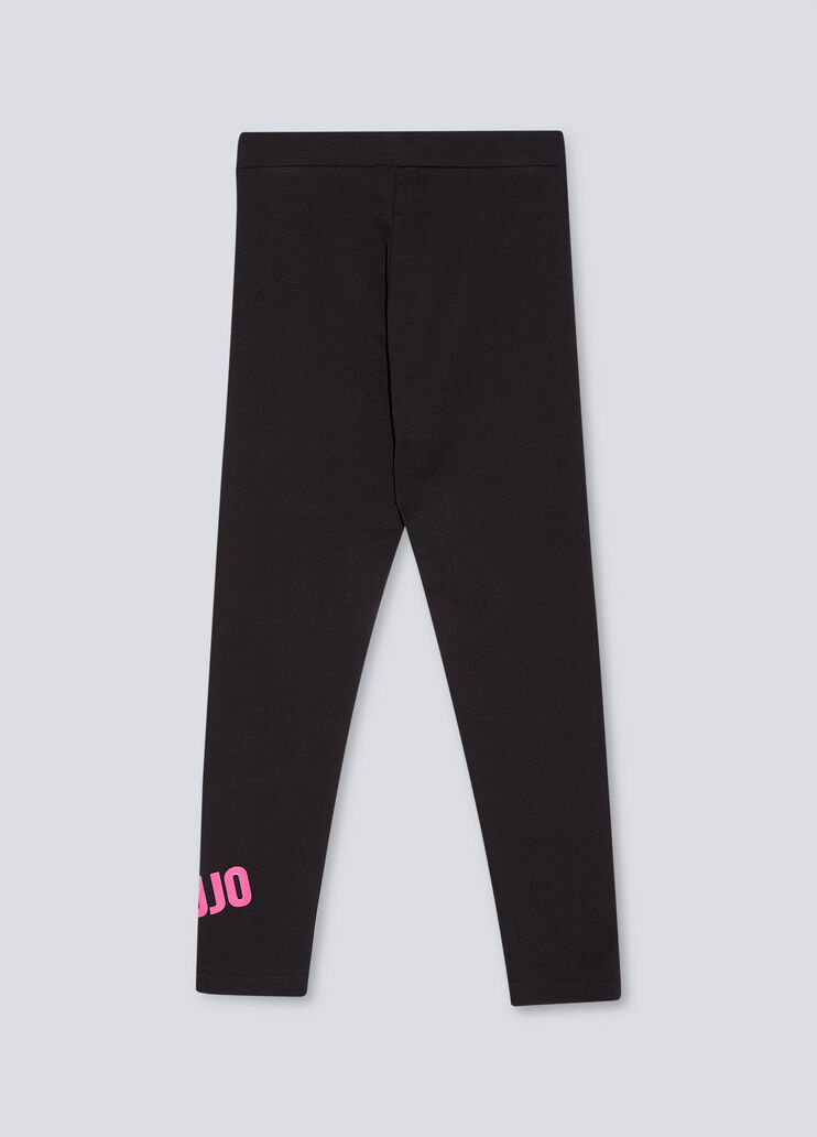 Leggings with Liu Jo logo black/pink Liu Jo - large image number 1