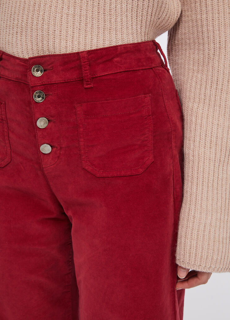 Weite Samthose Rot Liu Jo - large image number 4