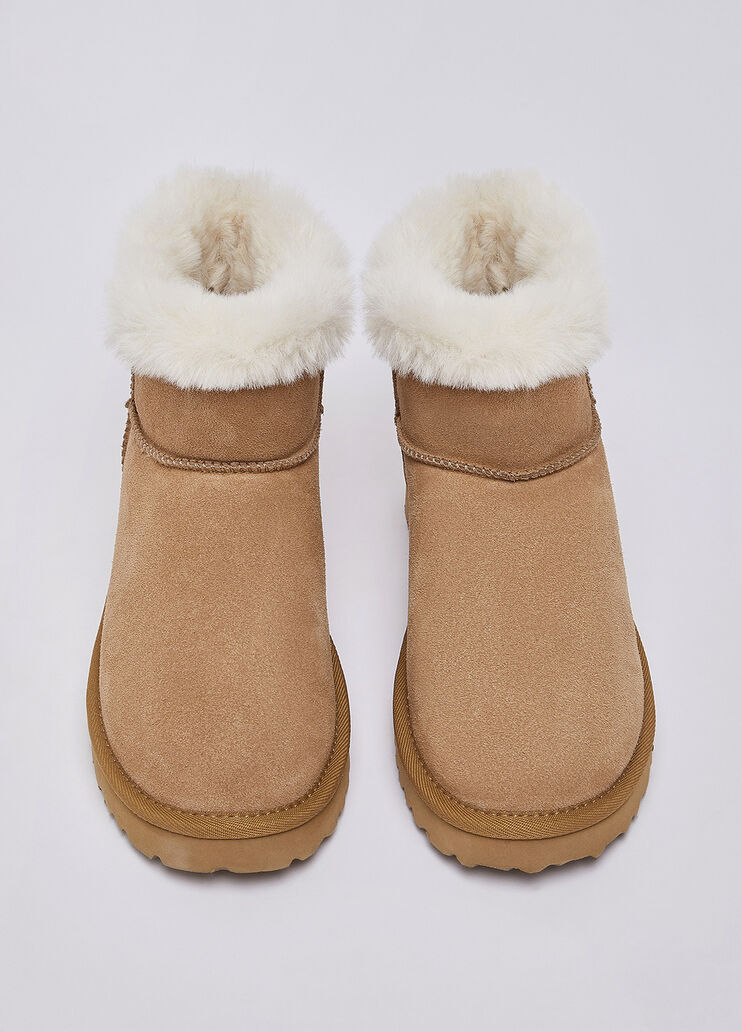 Ankle boots n suede with logo cognac Liu Jo - medium