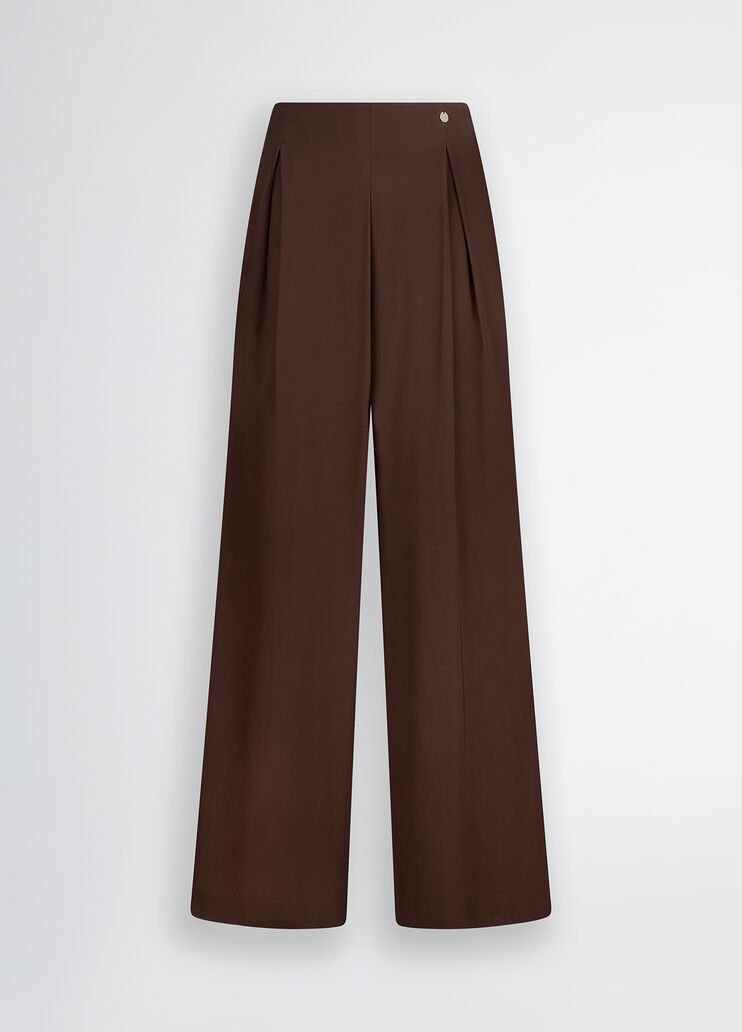Smart twill trousers dark brown Liu Jo - large image number 6 Smart twill trousers dark brown Liu Jo - large image number 6