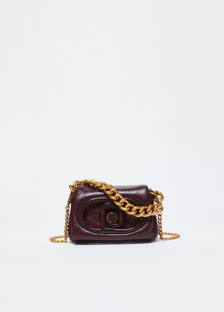 Mini LaPuffy bag colour burgundy | Liu Jo