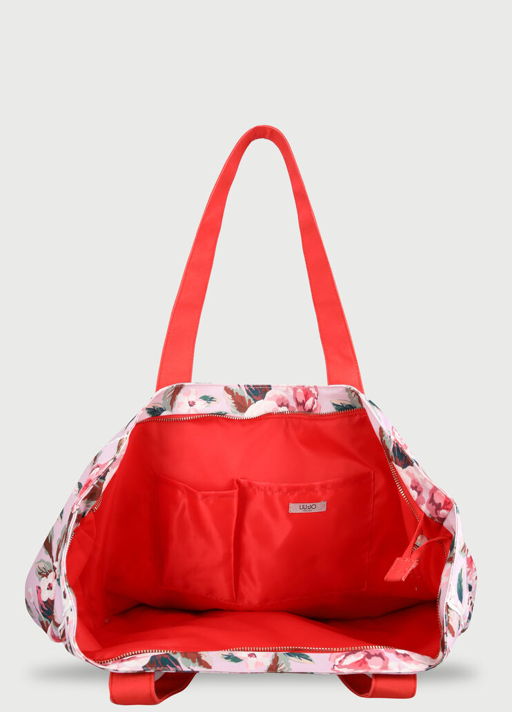 Borsa da spiaggia a fiori Grigio con fiori Liu Jo - large image number 4 Borsa da spiaggia a fiori Grigio con fiori Liu Jo - large image number 4