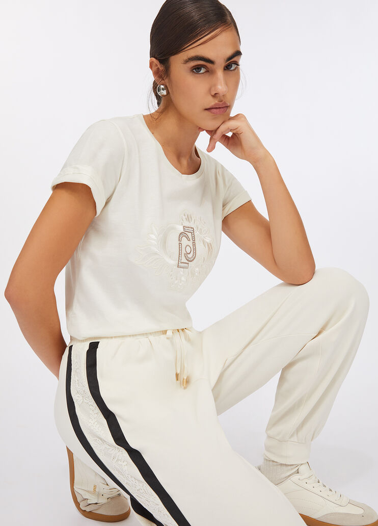 T-Shirt Liu Jo Better Weiß/Blumen Liu Jo - medium