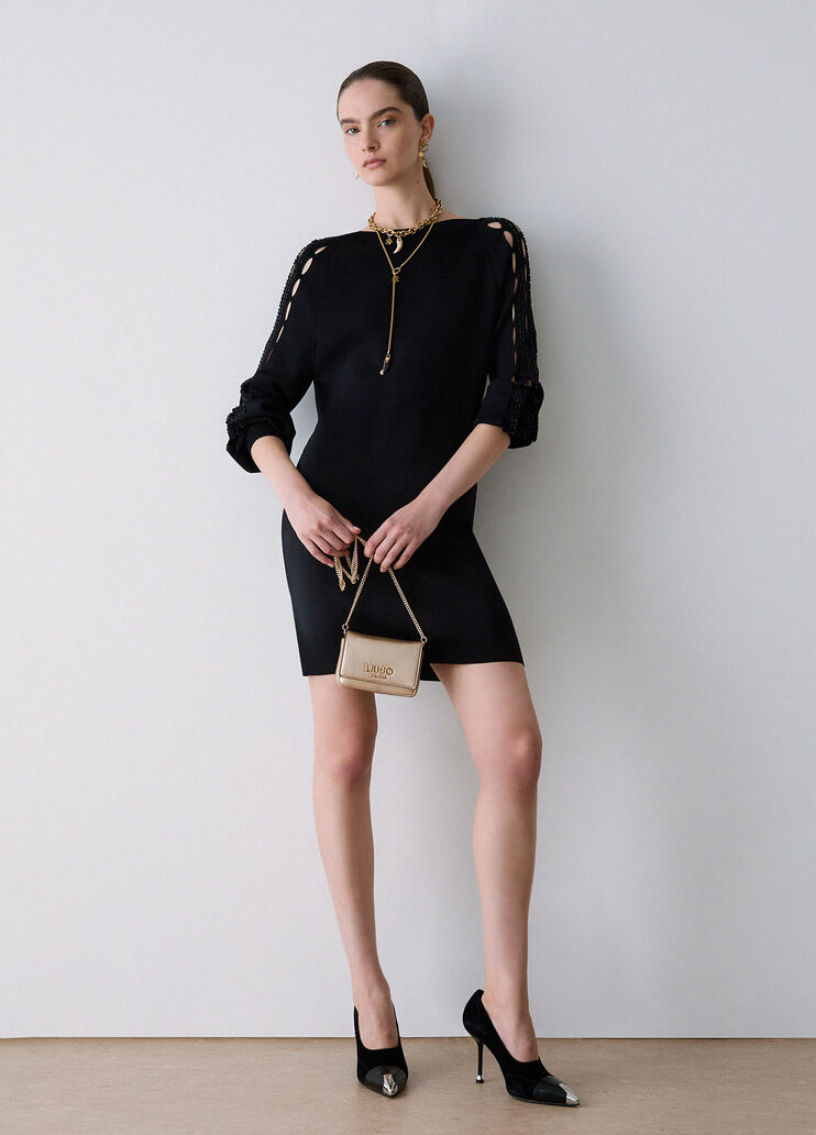 Abito con cut-out ricamati nero Liu Jo - medium