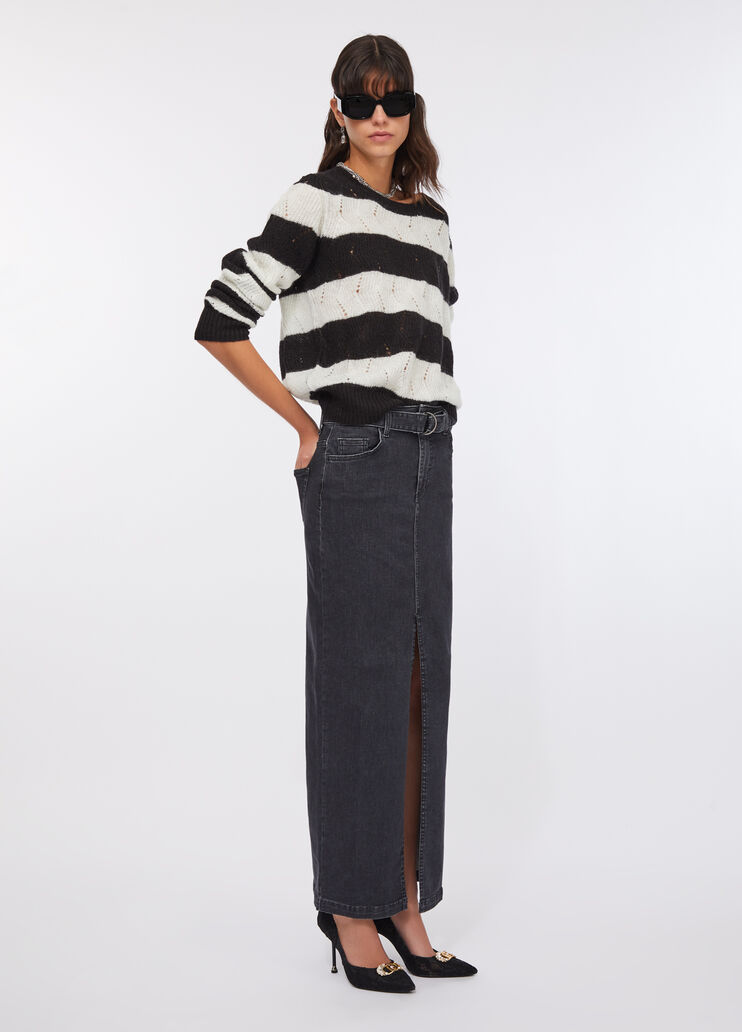 Denim skirt with belt grey denim Liu Jo - large image number 5