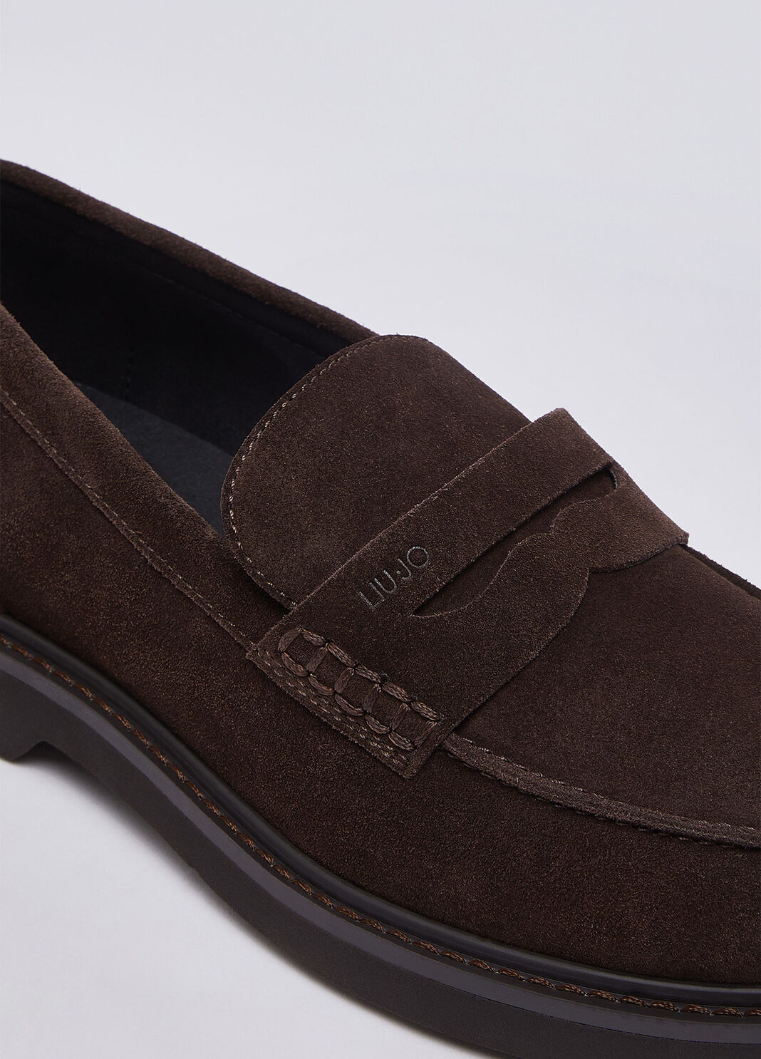 Men's suede loafers brown Liu Jo - large image number 6