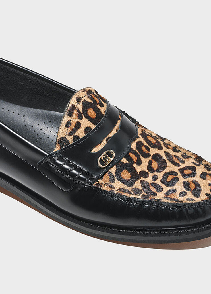 Loafers with animal-print detail black/leopard print Liu Jo - large image number 4 Loafers with animal-print detail black/leopard print Liu Jo - large image number 4
