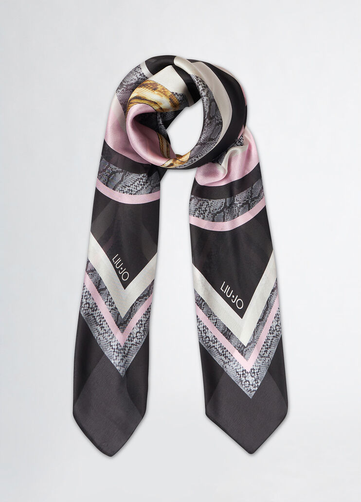 Tuch mit Print Schwarz Liu Jo - medium
