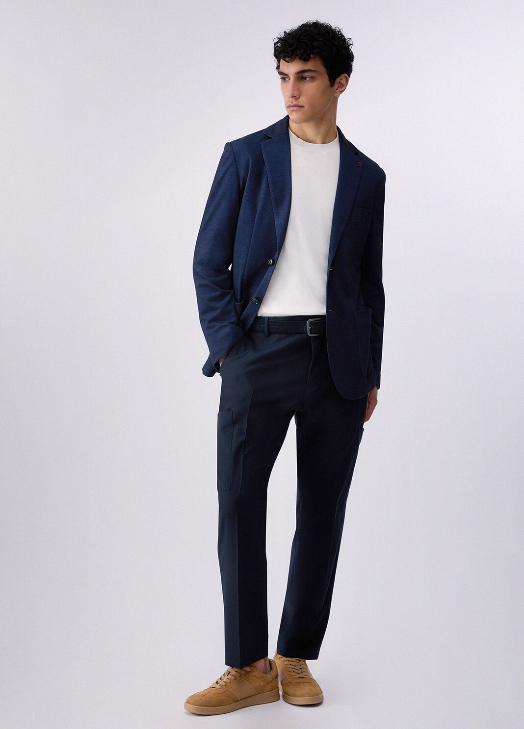 Wool-blend worker trousers dark blue Liu Jo - large image number 5