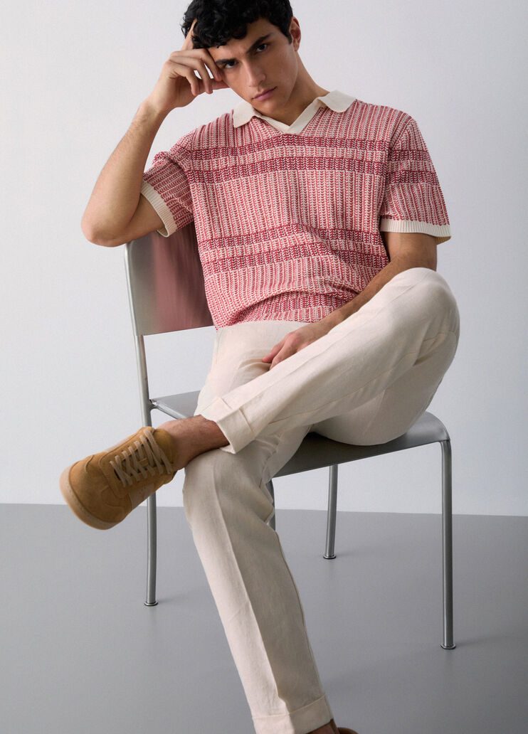 Pantaloni 100% lino bianco Liu Jo - medium