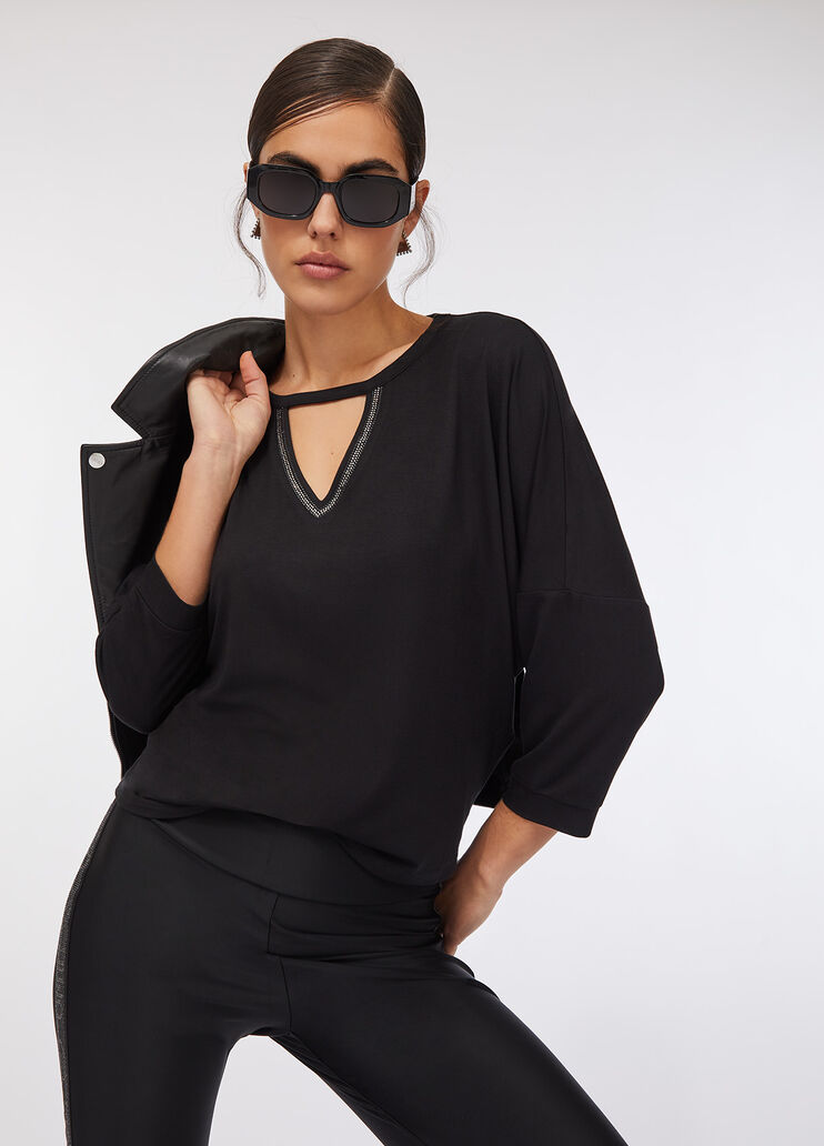 T-shirt Liu Jo Better noir Liu Jo - large image number 4