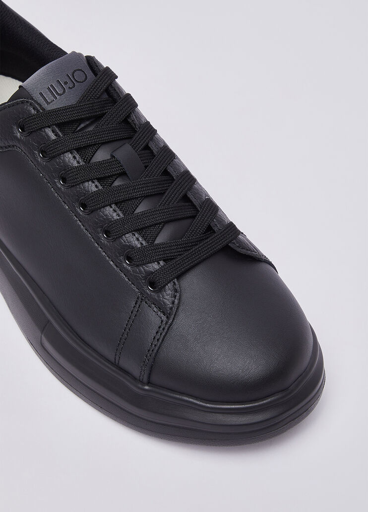Leather platform sneakers black Liu Jo - medium