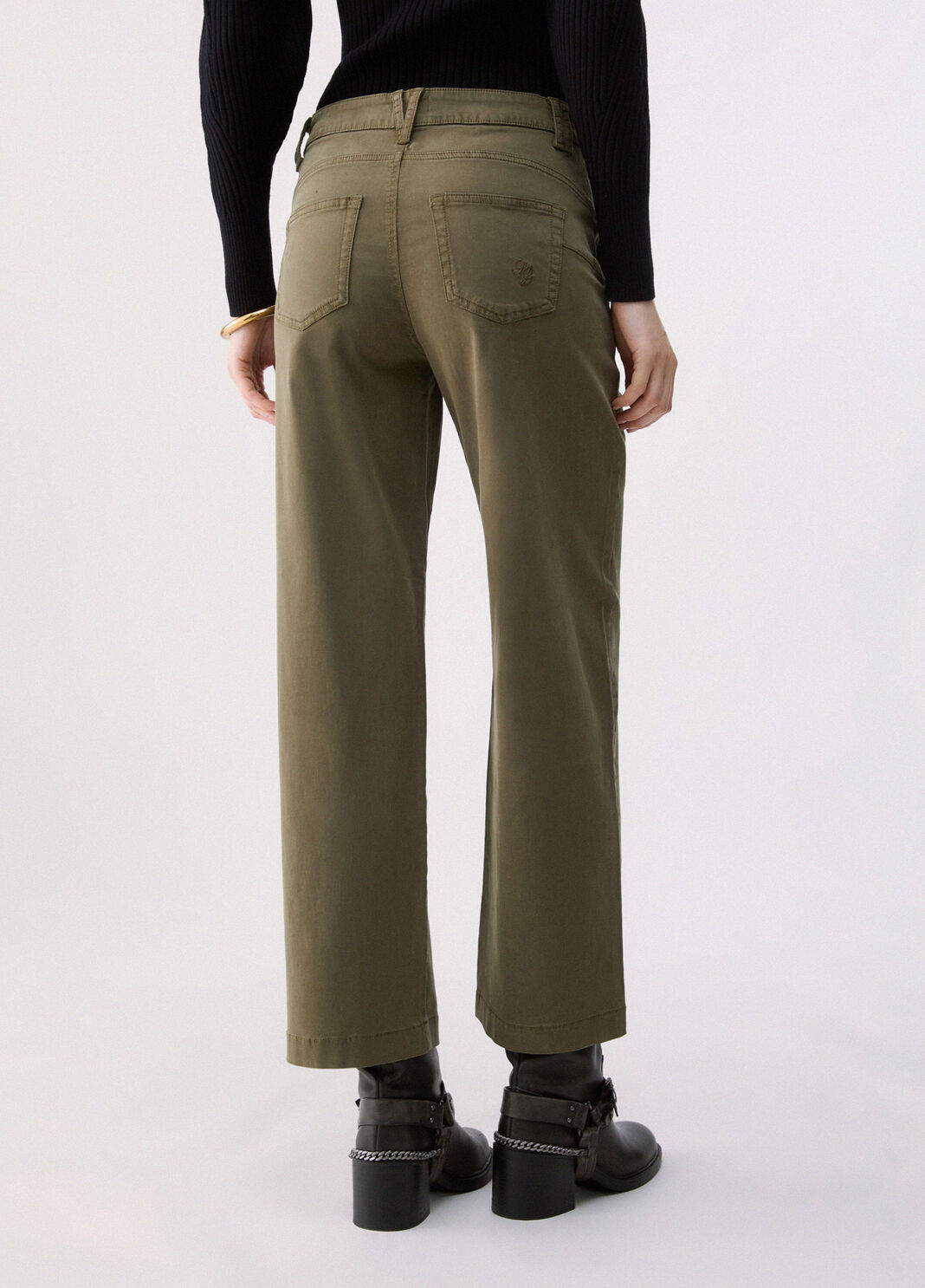 Cropped Flare Trousers green Liu Jo - large image number 1