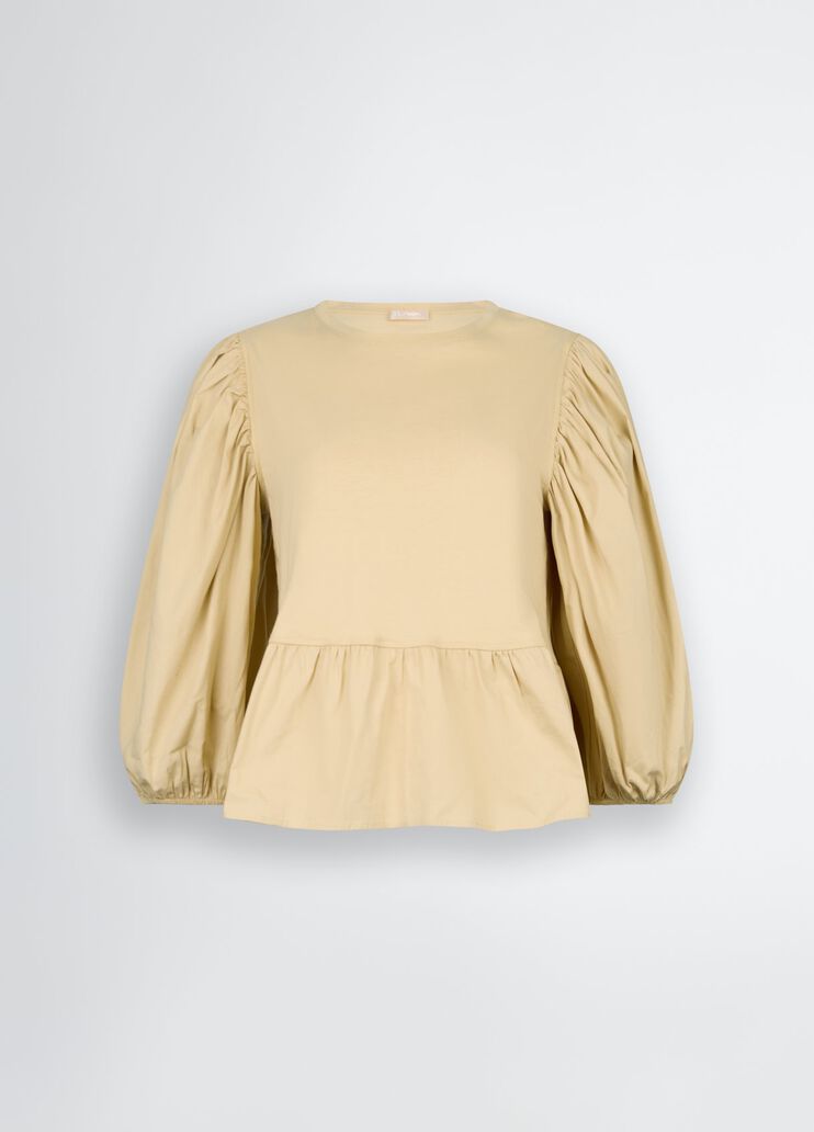 Poplin blouse beige Liu Jo - large image number 6 Poplin blouse beige Liu Jo - large image number 6