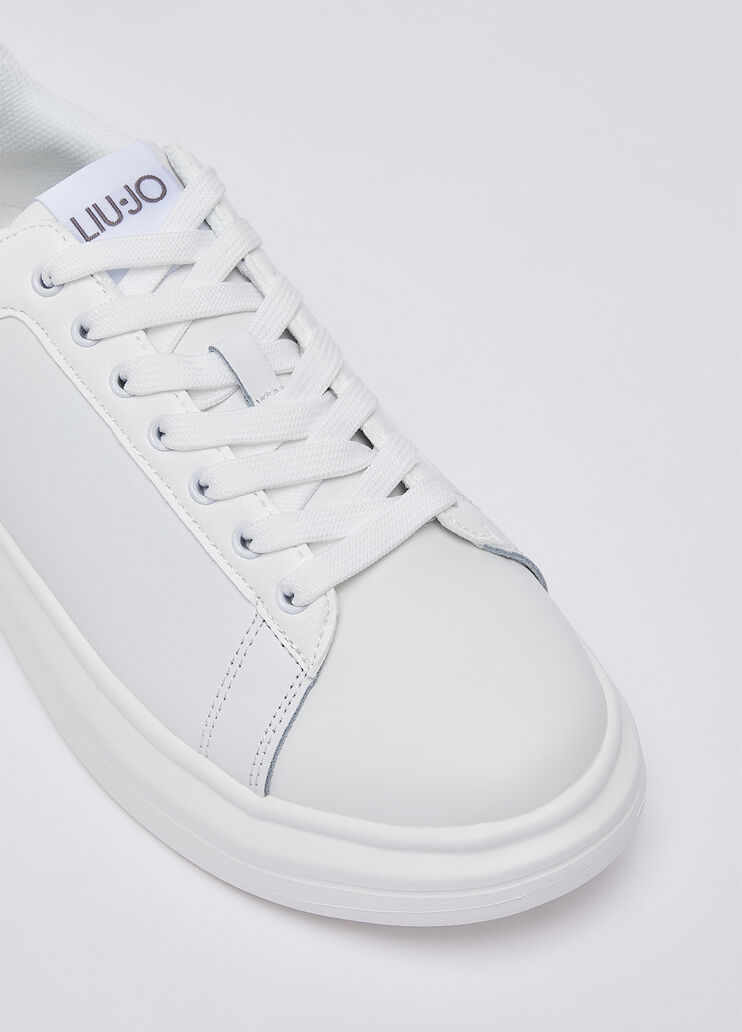 Leather platform sneakers white Liu Jo - medium